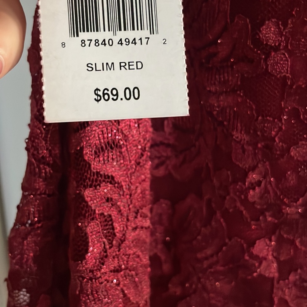New holiday dress red emerald sundae size small - Picture 2 of 4